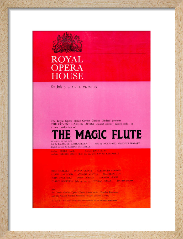 The Magic Flute Print (1969)