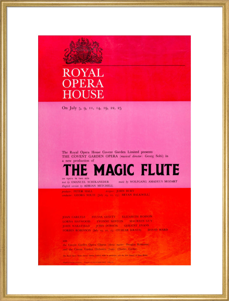 The Magic Flute Print (1969)