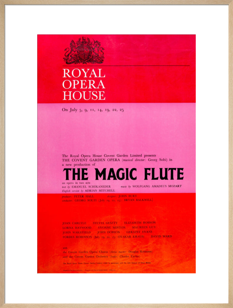 The Magic Flute Print (1969)