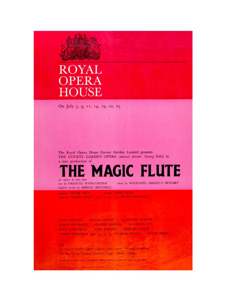 The Magic Flute Print (1969)
