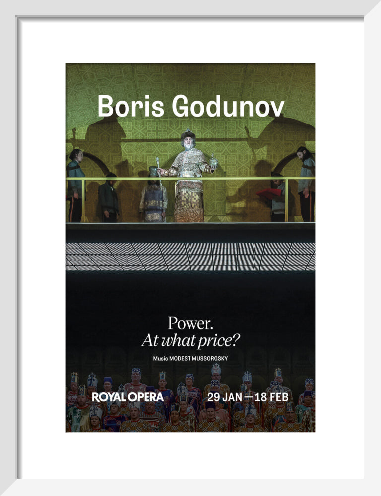 Boris Godunov Print (2026) (art print, small, white)