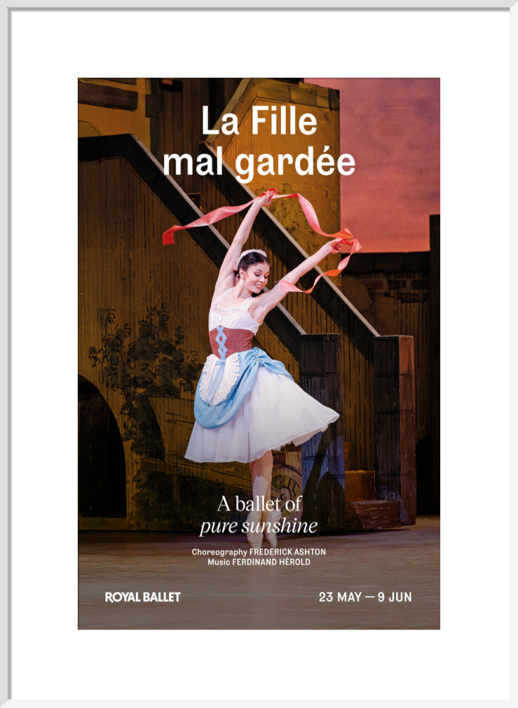 La Fille mal gardee Print (Natalia  Osipova) (art print, large, white)