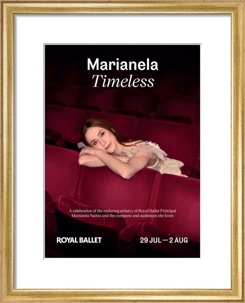 Marianela Timeless Print (art print, small, gold)