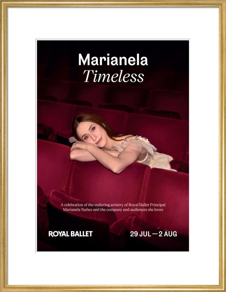 Marianela Timeless Print (art print, large, gold)