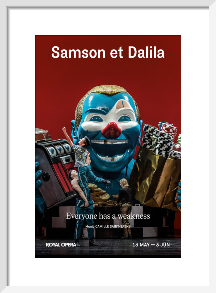 Samson et Dalila Print (art print, small, white)