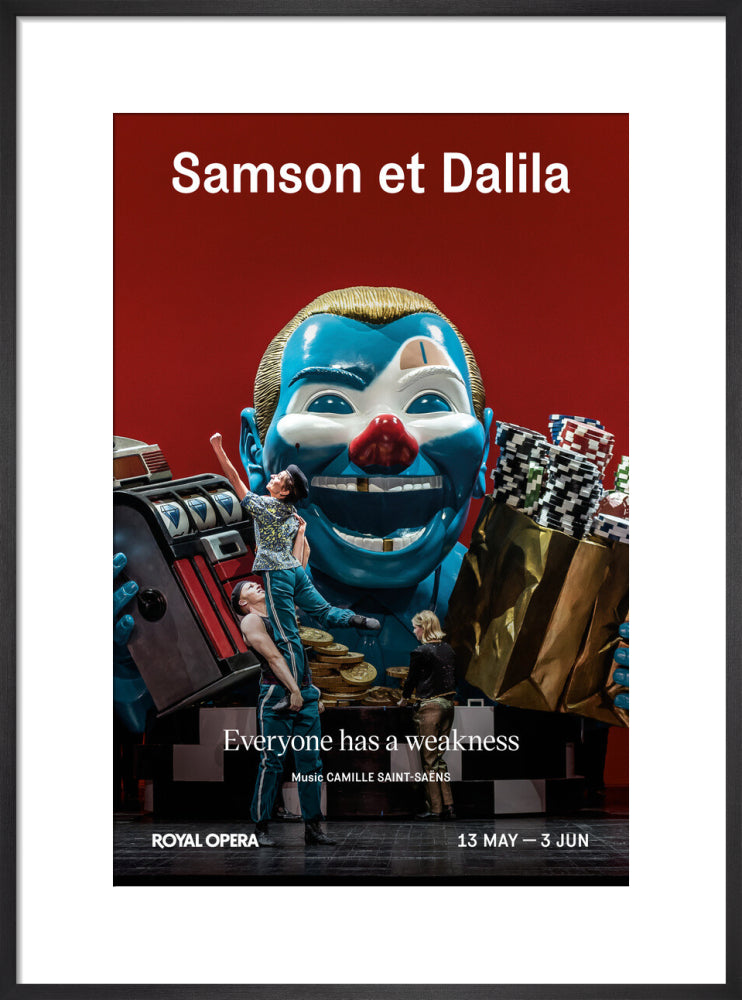Samson et Dalila Print (art print, medium, black)