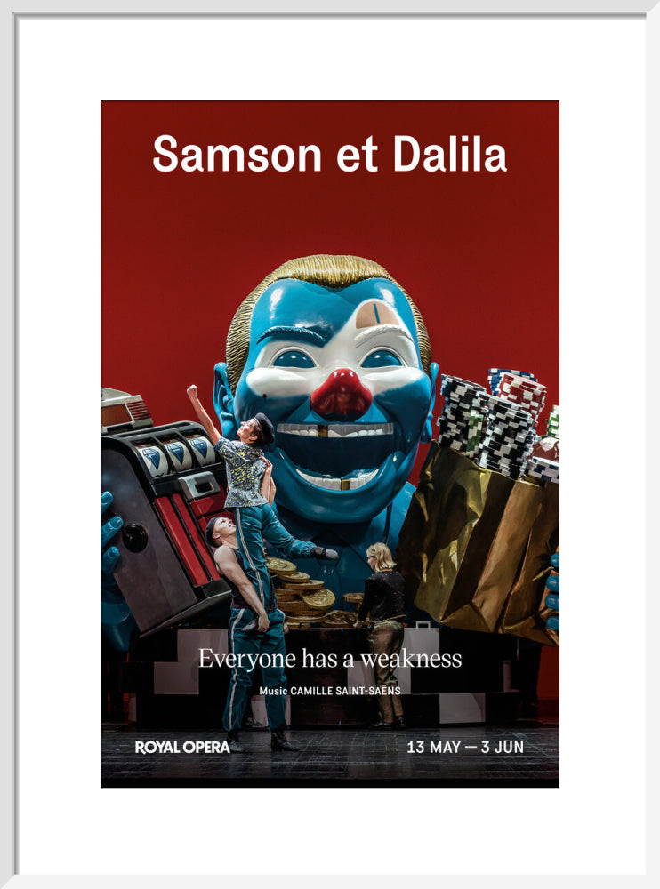 Samson et Dalila Print (art print, medium, white)