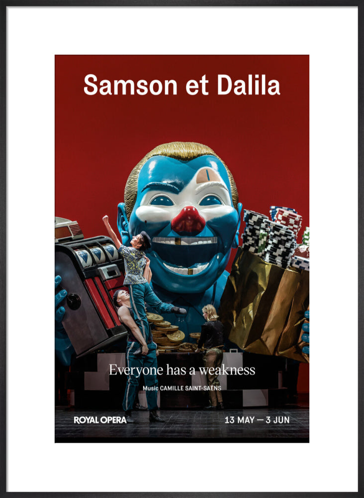 Samson et Dalila Print (art print, large, black)