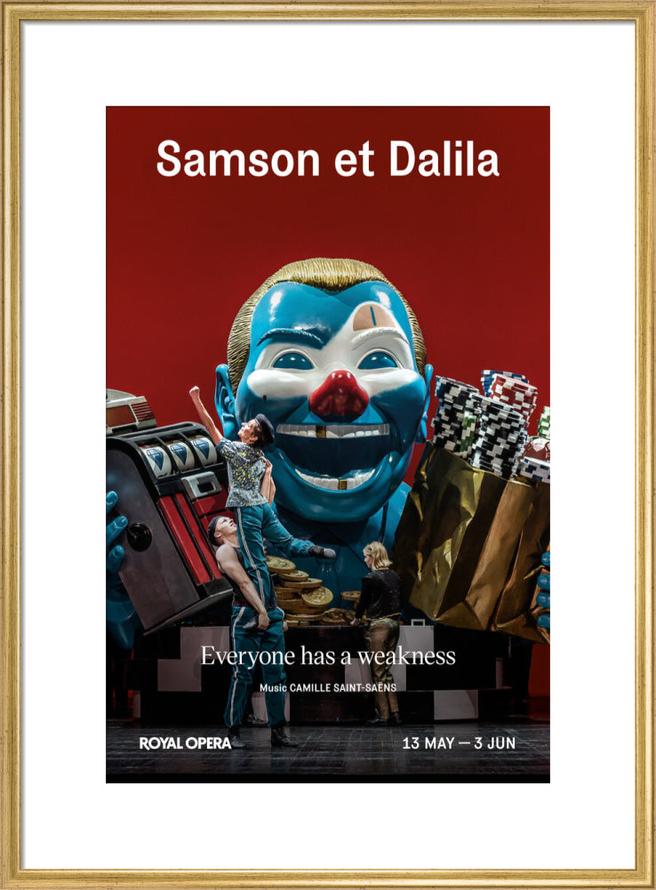 Samson et Dalila Print (art print, large, gold)