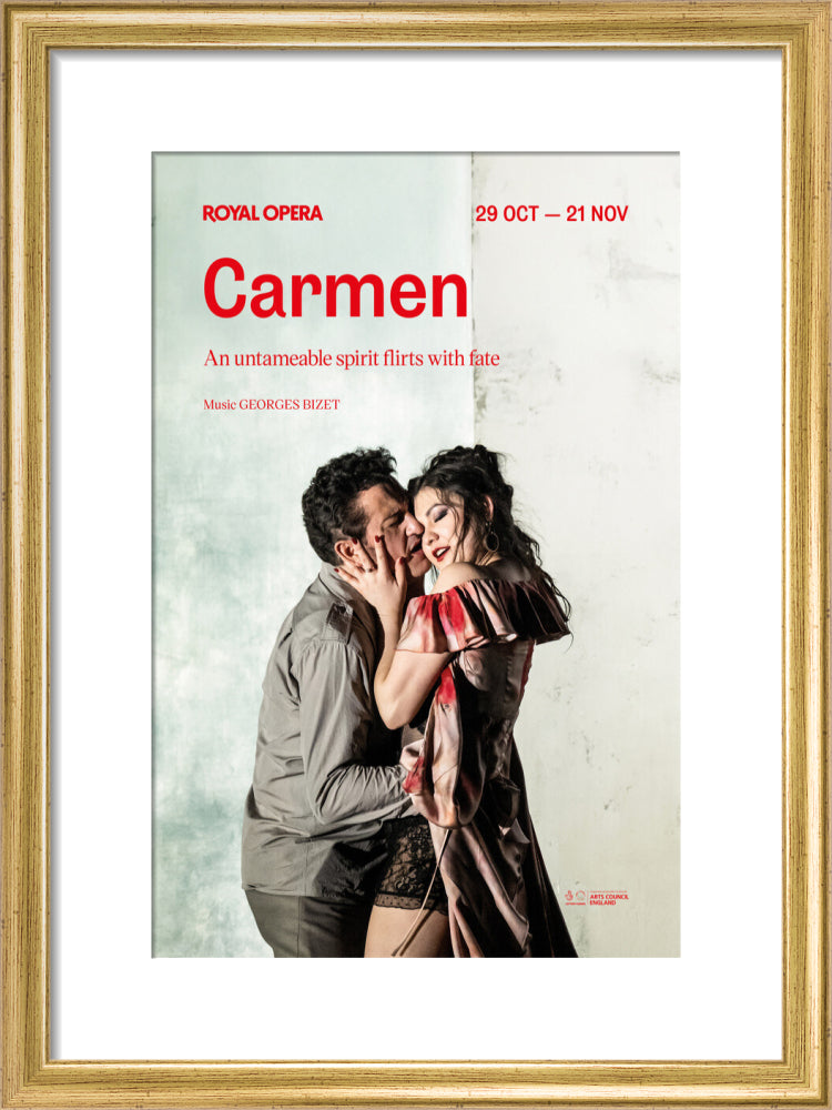 Carmen Print (2026-27) (art print, small, gold)