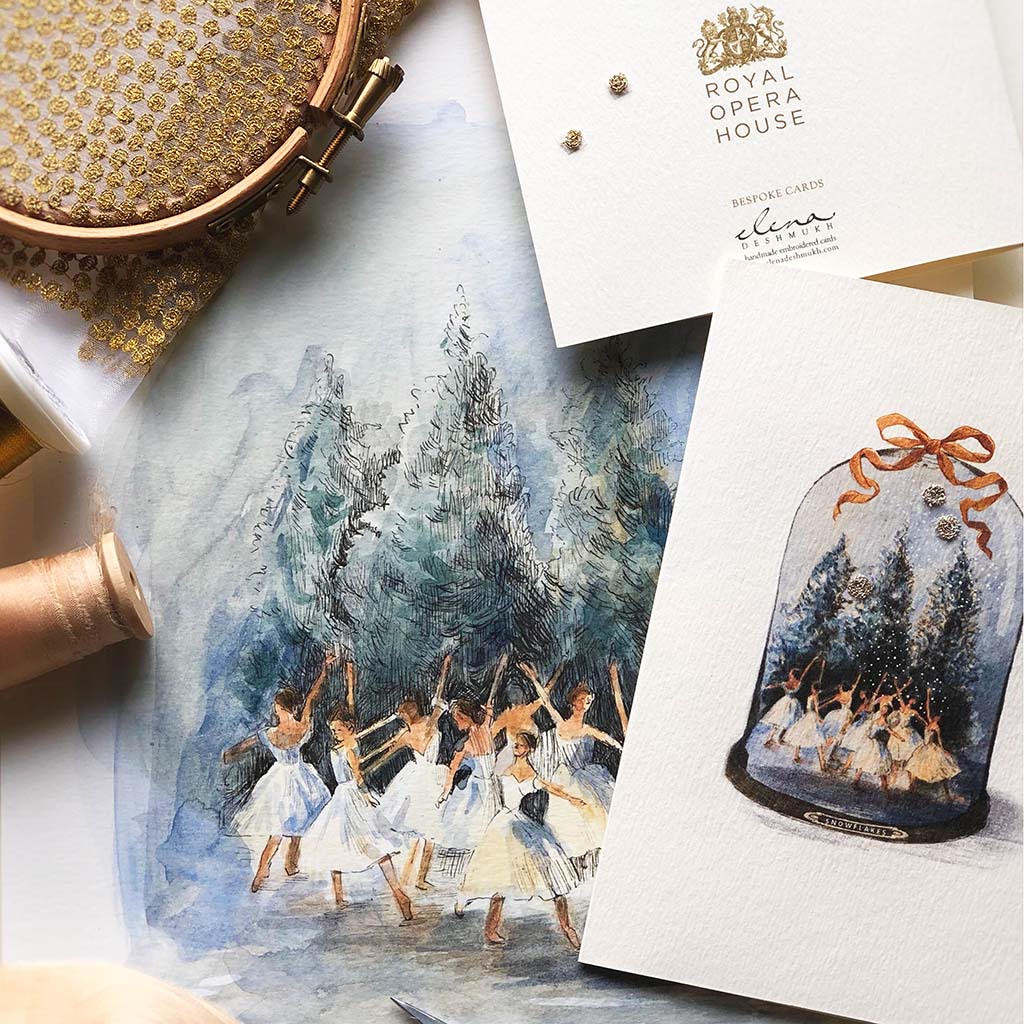 Snowflakes Dome Greeting Card