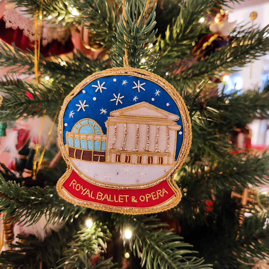 Snowglobe shaped Christmas decoration with the RBO inside