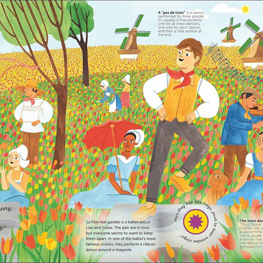 illustrations inside The Very Young Person&#39;s Guide to Ballet Music Book