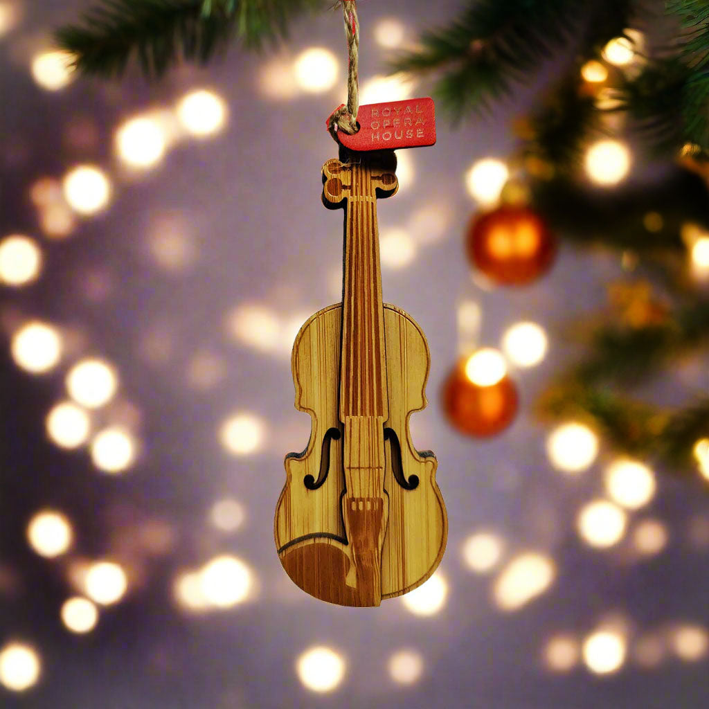Violin Bamboo Decoration