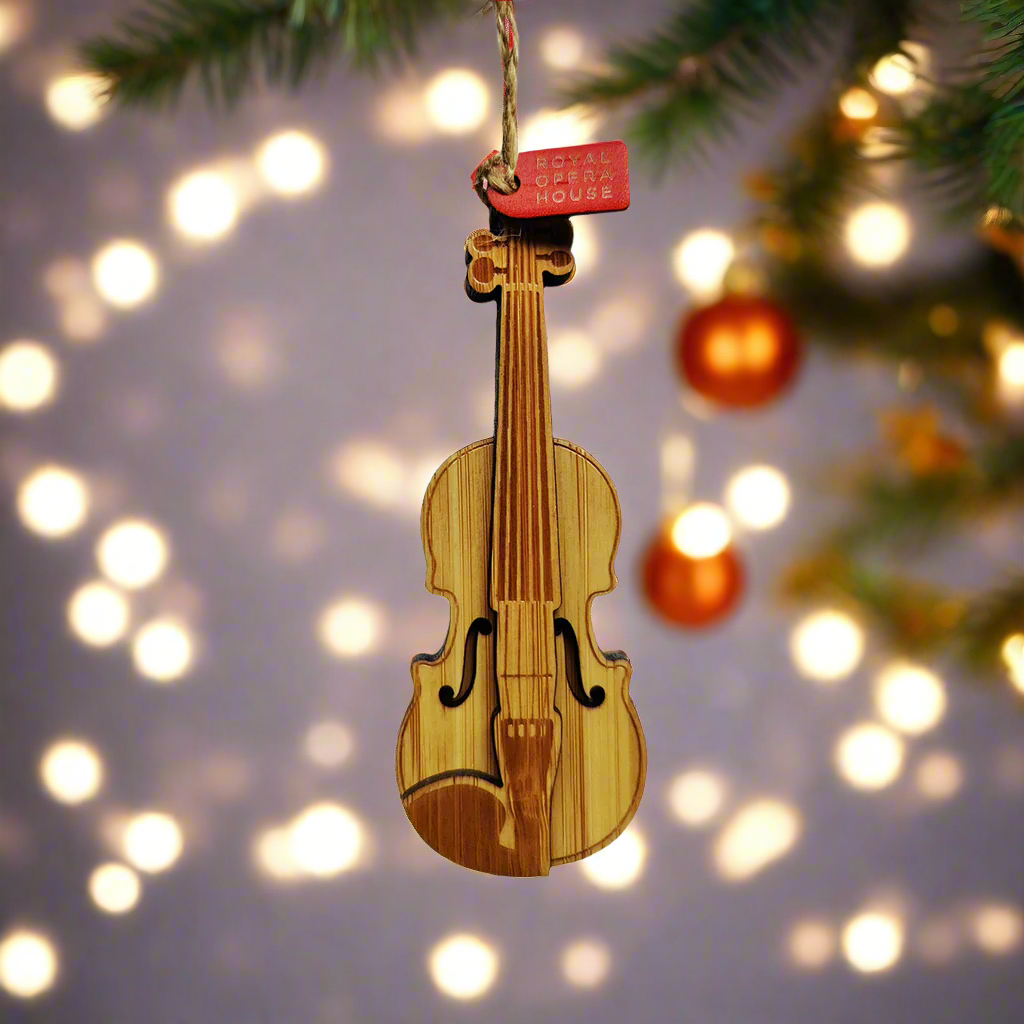 Violin Bamboo Decoration