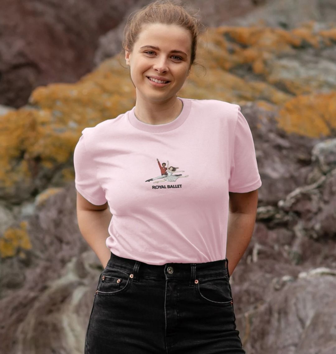 Pink Printed T-shirt Front