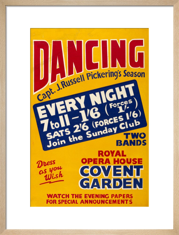 Captain J Russell Pickering’s Season Print