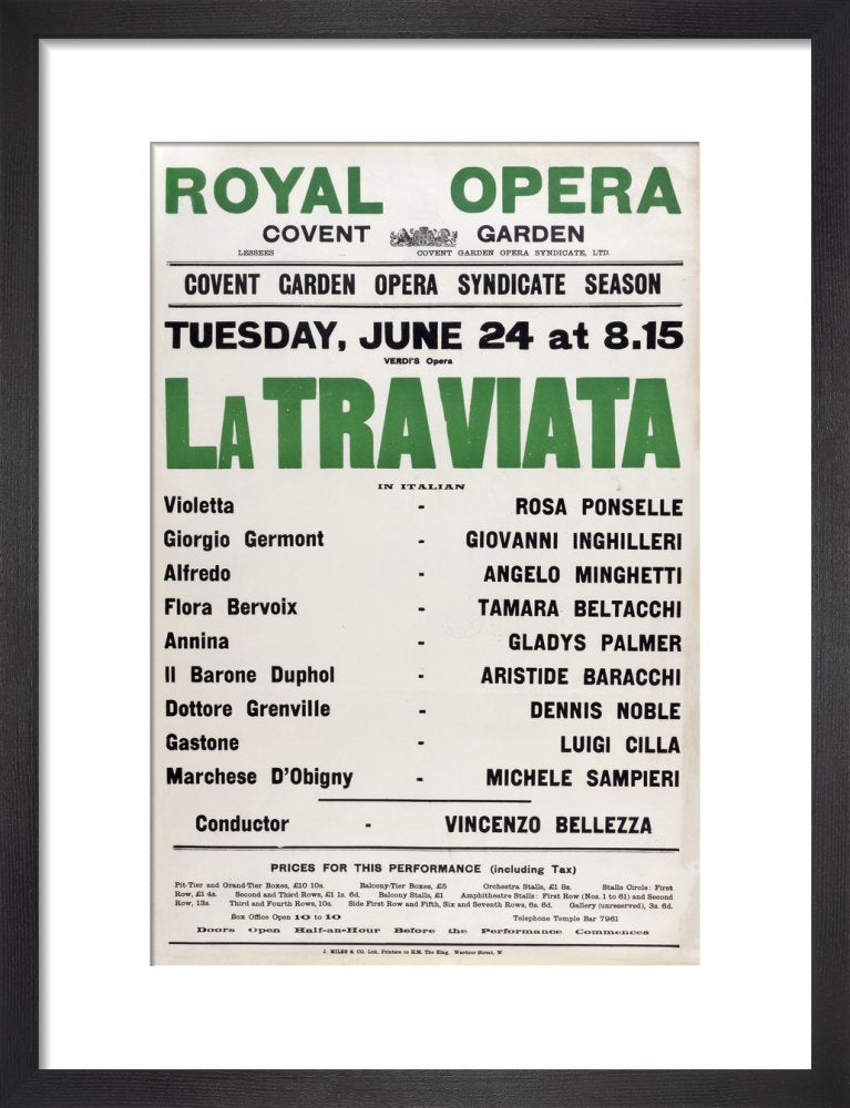 La Traviata Print (1930)