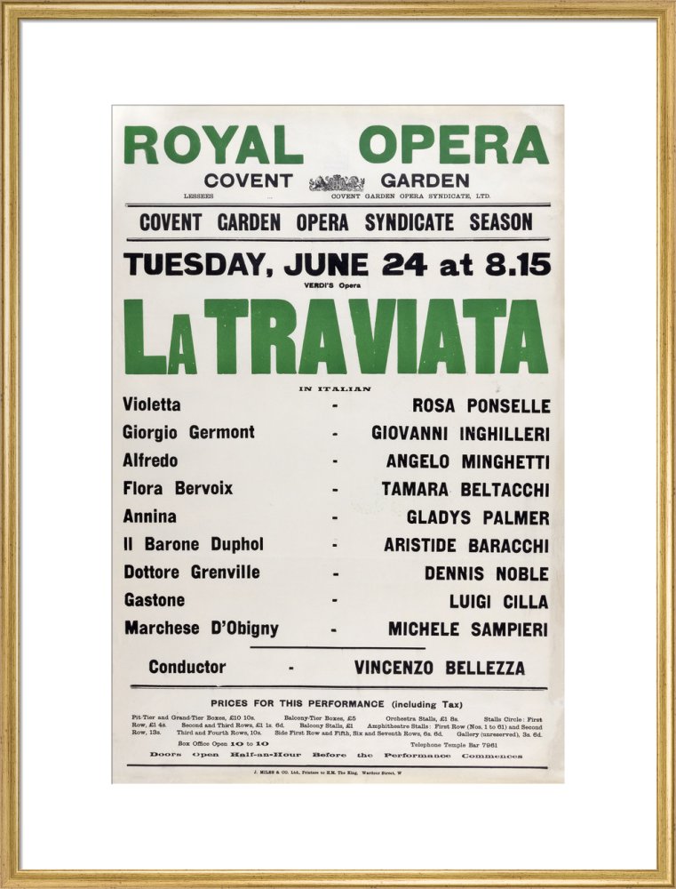 La Traviata Print (1930)
