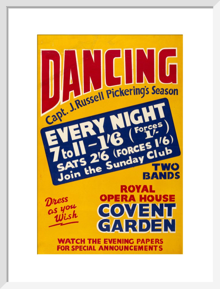 Captain J Russell Pickering’s Season Print