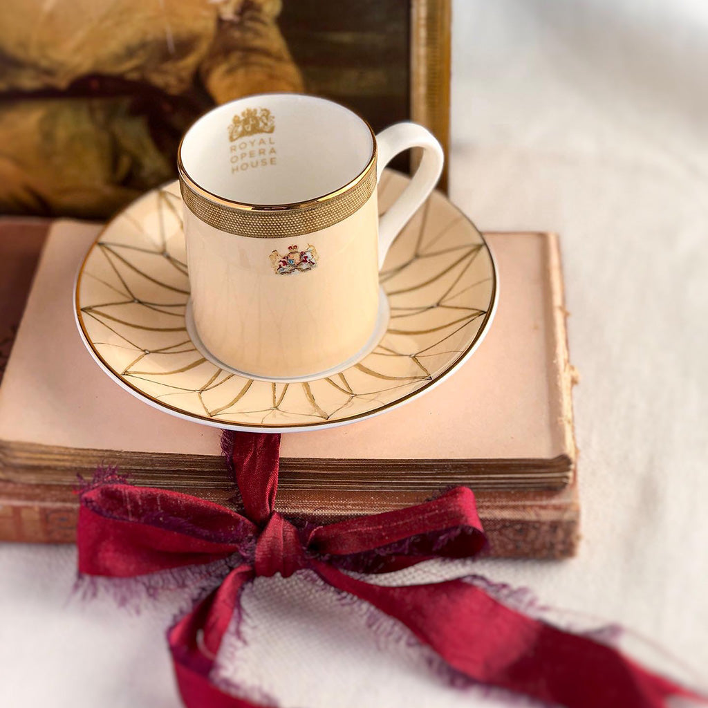 View of Pink Cup and Saucer