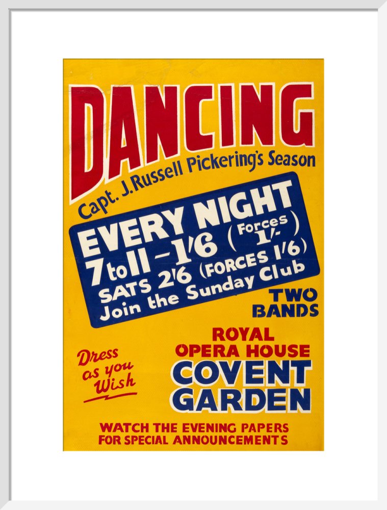 Captain J Russell Pickering’s Season Print