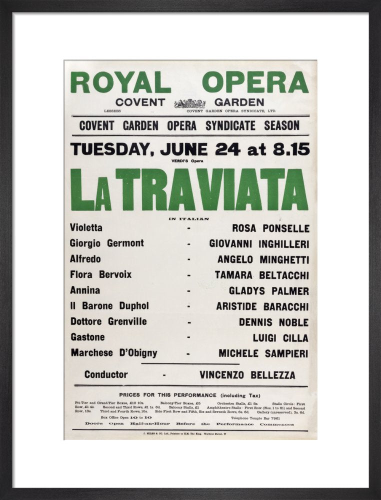 La Traviata Print (1930)