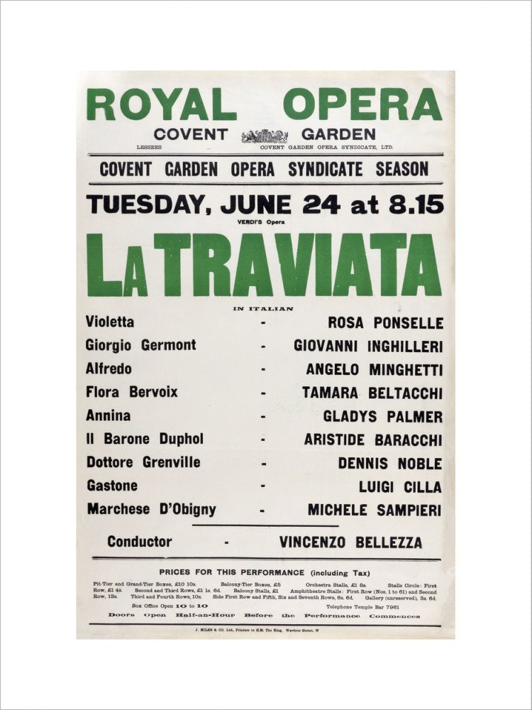 La Traviata Print (1930)