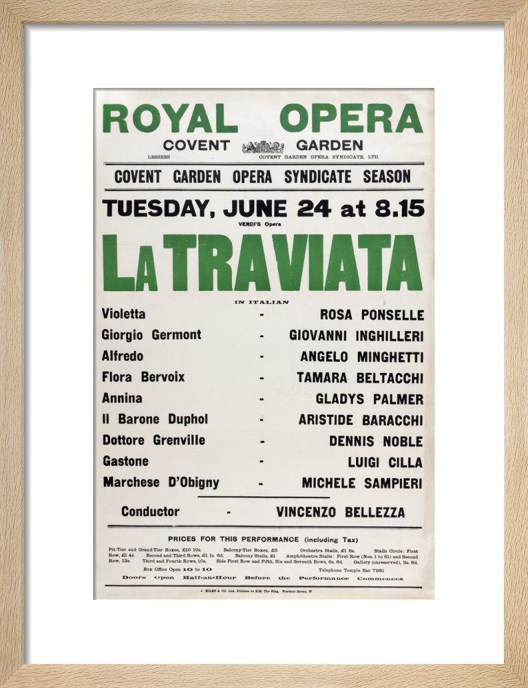 La Traviata Print (1930)