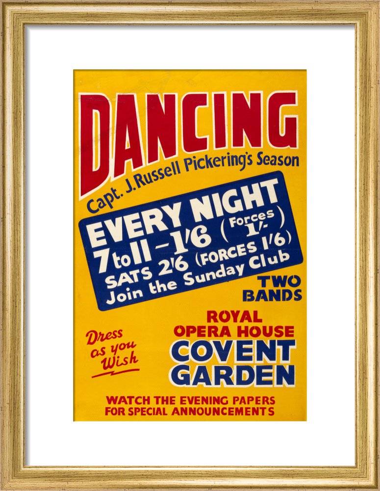 Captain J Russell Pickering’s Season Print