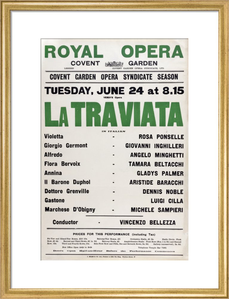 La Traviata Print (1930)