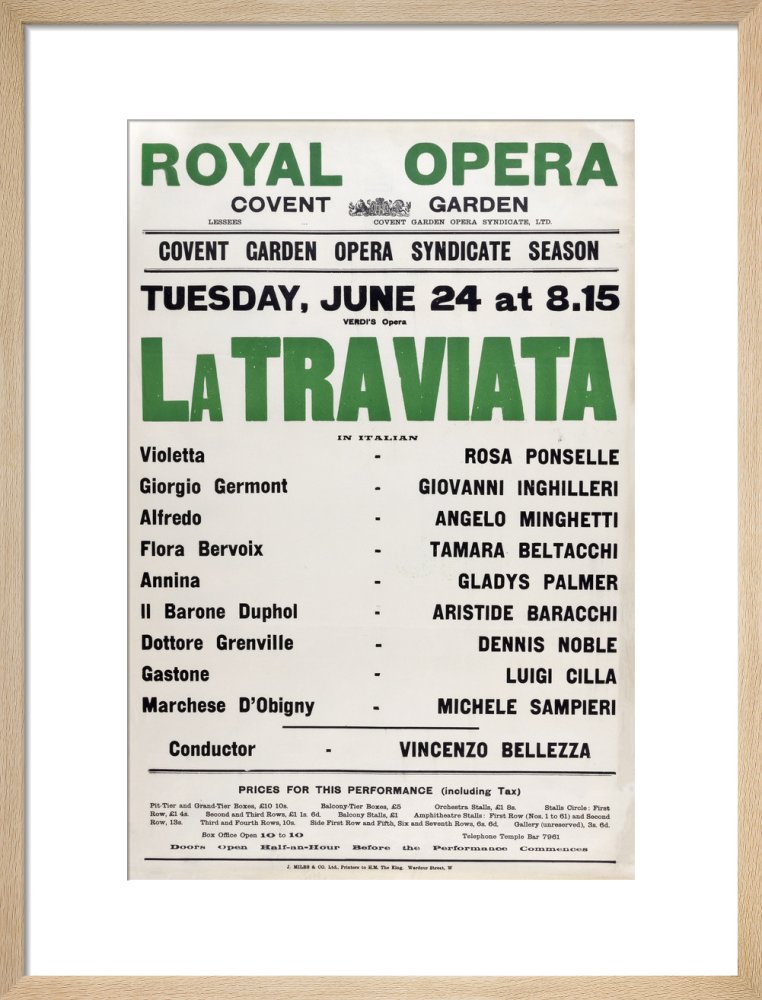 La Traviata Print (1930)