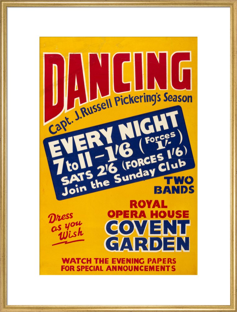 Captain J Russell Pickering’s Season Print