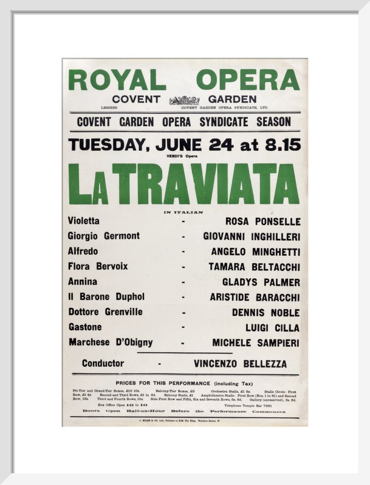 La Traviata Print (1930)