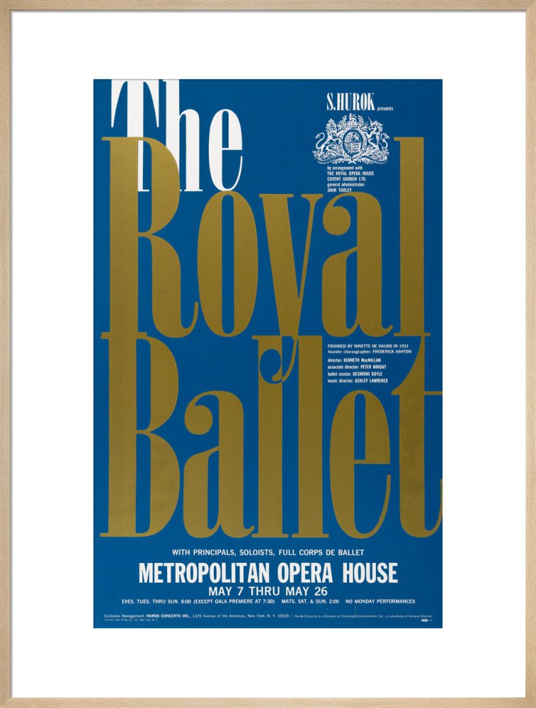 The Royal Ballet in New York Print