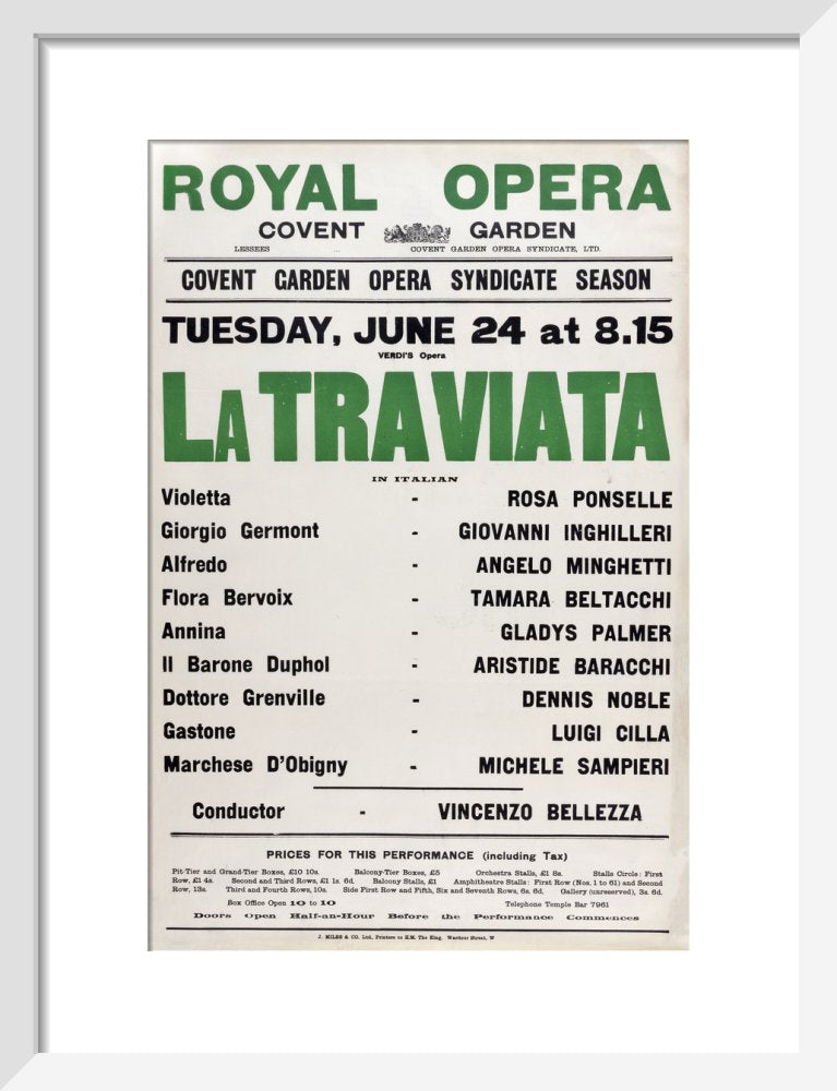 La Traviata Print (1930)