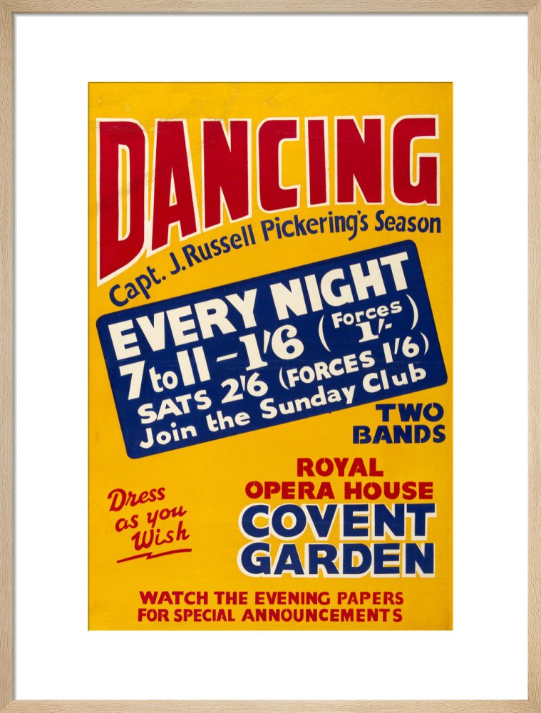 Captain J Russell Pickering’s Season Print