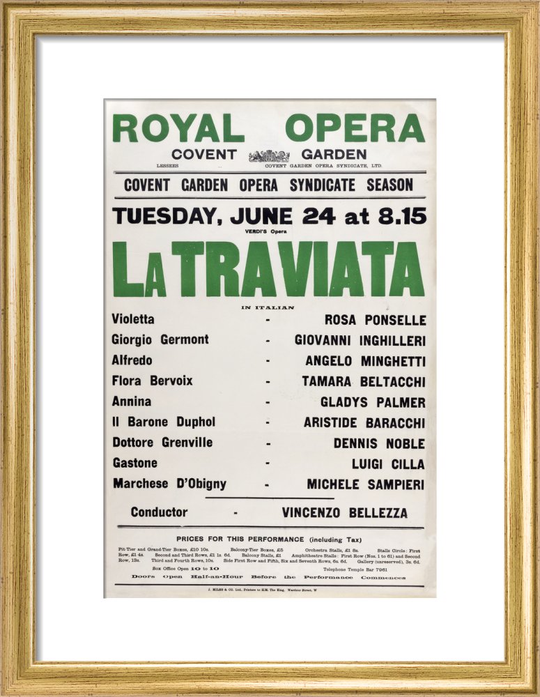 La Traviata Print (1930)
