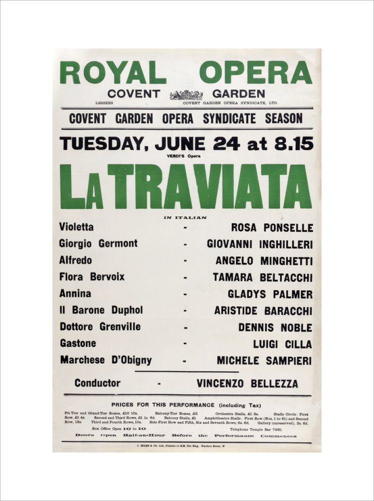La Traviata Print (1930)