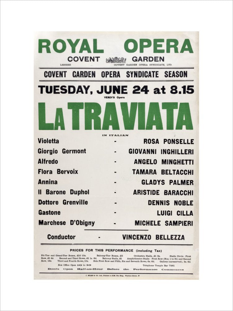 La Traviata Print (1930)