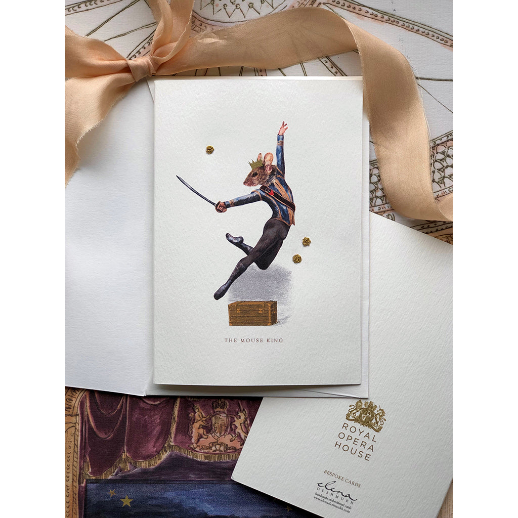 The Mouse King Greeting Card on ribbon