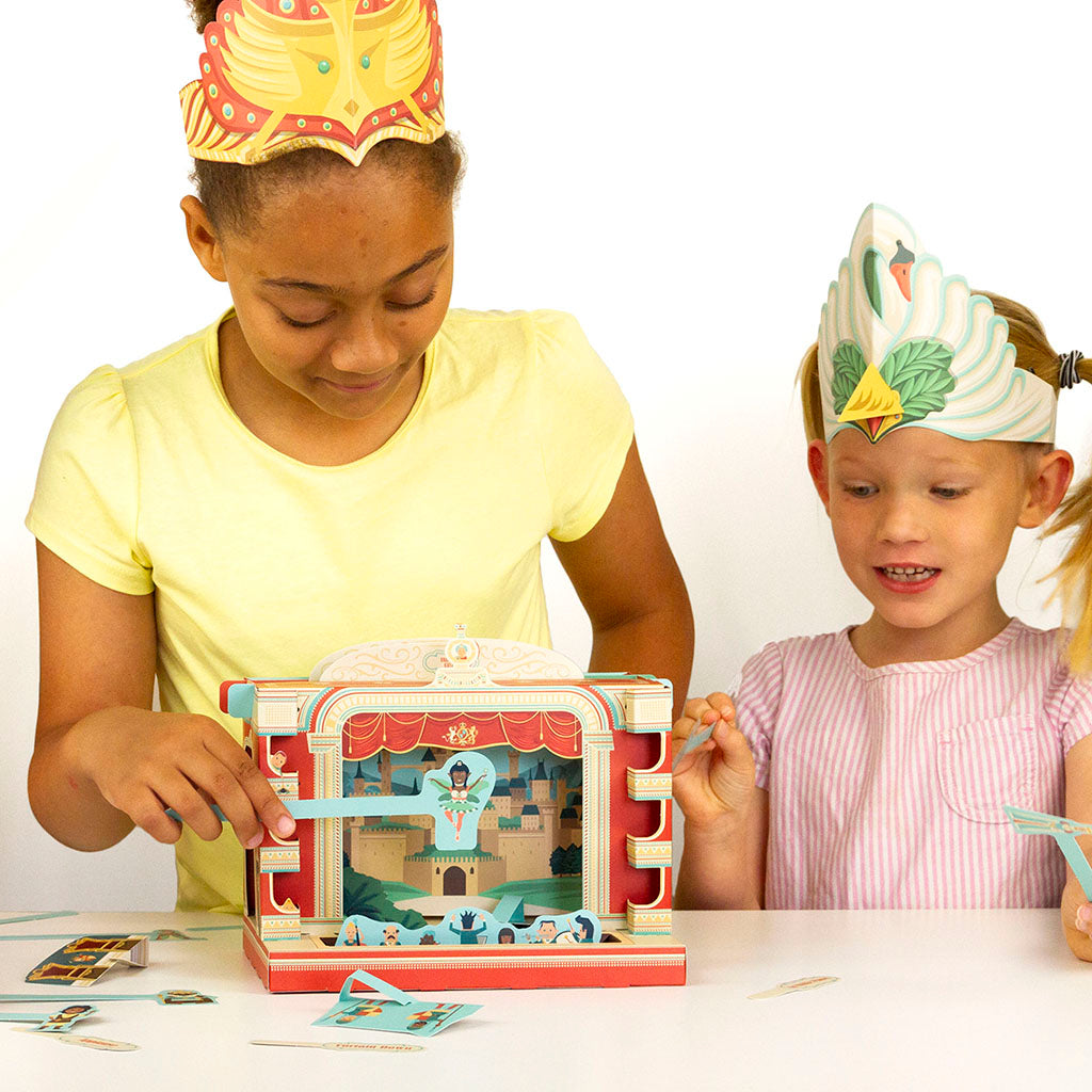 Children Playing With The Create Your Own Theatre