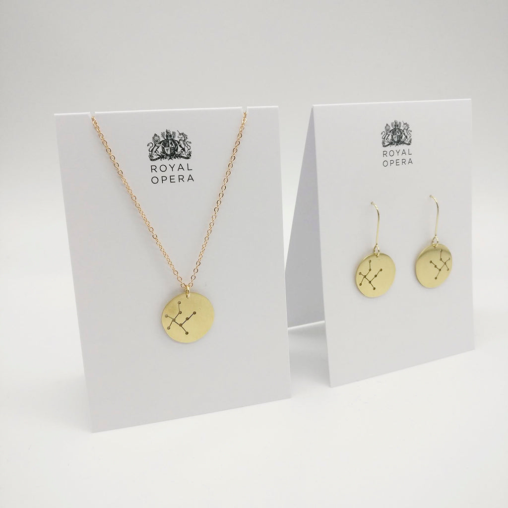 Magic Flute Constellation Earrings And Necklace