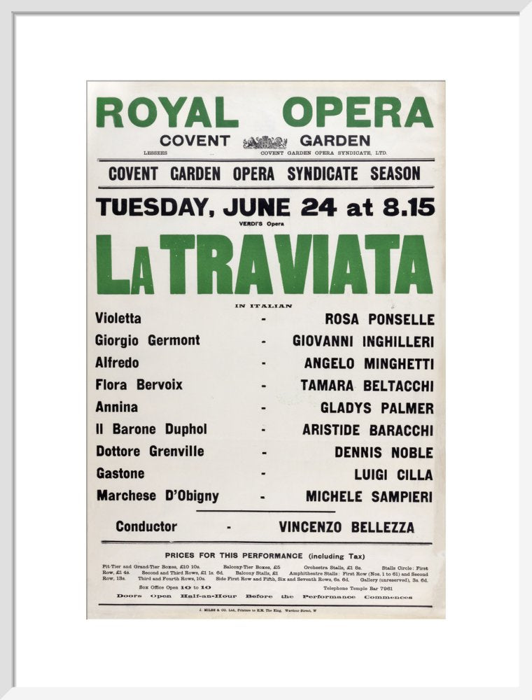 La Traviata Print (1930)