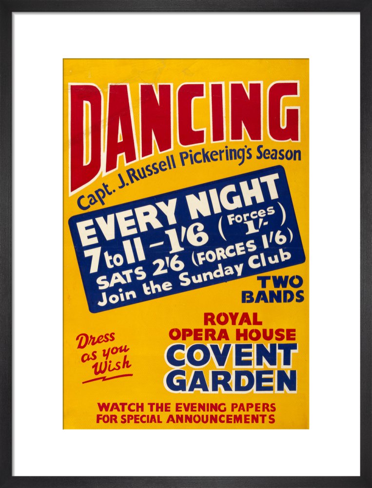 Captain J Russell Pickering’s Season Print