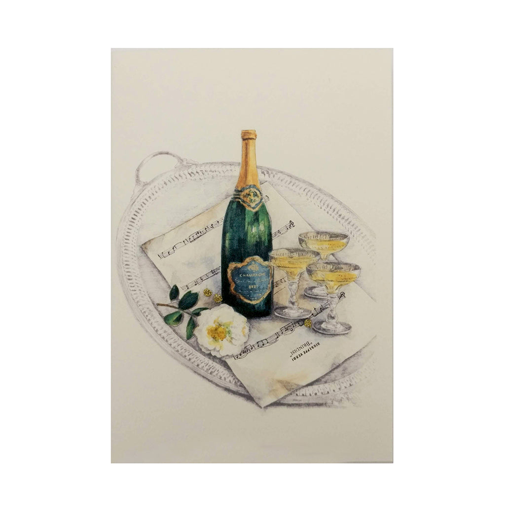 La Traviata Champagne Greeting Card
